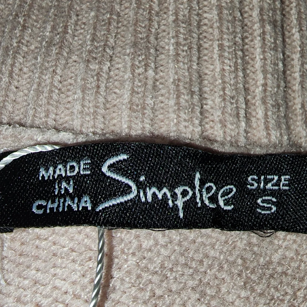 NWT Simplee Light Pink Long Sleeve Sweater Small - Picture 3 of 4